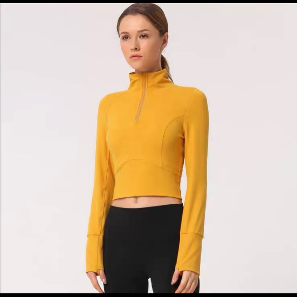 Lululemon swiftly Tech 1/2 Zip Yellow